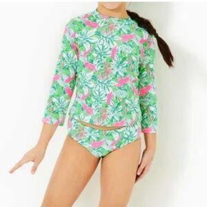 Lilly Pulitzer Girls Rash Guard Set